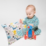 Cloele Kids Toddler Pillowcases,3 Pcs Travel Pillowcases Set 100% Cotton Pillow Cover Fits 13x18,Envelope Pillowcase for Children Soft Bedding Small Pillow Cover for Baby Pillows(Dinosaur&Crab&Dog)
