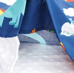 Cloele Kids Toddler Pillowcases with Dotted Backing 2 Pcs Travel Pillowcases Set,100% Cotton Pillow Cover Fits 14x19,Multifunctional Pillowcase for Sleeping,Toddler Beding Small Pillow(Dinosaur)