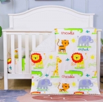 Cloele Baby Bedding Set-Standard Size 3 Piece Crib Bedding Set,Soft Toddler Bedding-Includes Toddler Pillowcase,Crib Sheet,Thicken Baby Minky Quilt-Animal Nursery Bedding Set for Boys and Girls…