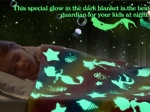 Cloele Glow in The Dark Blanket Mermaid Toys for 2 3 4 5 6 7 8 9 10 Year Old Kids Girls - Mermaids Room Decor Flannel Throw Blanket Glowing Luminous Birthday Christmas Valentines Gifts,50