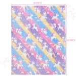 Cloele Glow in The Dark Throw Blanket for Girls - 50 x 60 Unicorns Gift Blanket Soft Cozy Fleece Blanket Toddler Girls Toys - Luminous Plush Blanket Birthday Christmas Halloween Gifts Blanket for Kids