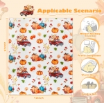 Cloele Fall Blanket Autumn Pumpkin Truck Fuzzy Blanket - Thanksgiving Decor Fall Throw Blanket Halloween Pumpkin Flannel Throw Blanket for Living Room Couch Bed Chair Dorm (50