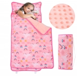 Cloele Toddler Nap Mats for Preschool,Unicorns Nap Sack for Daycare with Removable Pillow and Minky Blanket - 53 x 21 Kid's Slumber Bags for Girls Kindergarten,Camping Travel
