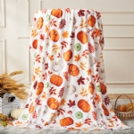 Cloele Fall Blanket Halloween Pumpkin Blanket - Thanksgiving Decor Fall Throw Blanket Autumn Pumpkin Flannel Picnic Throw Blanket for Living Room Couch Bed Chair or Dorm (50