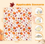Cloele Fall Blanket Halloween Pumpkin Blanket - Thanksgiving Decor Fall Throw Blanket Autumn Pumpkin Flannel Picnic Throw Blanket for Living Room Couch Bed Chair or Dorm (50