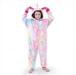 Cloele Glow in the Dark Unicorns Onesie Pajamas for Girls - Kids Unicorns Costume,Toddler Fleece Pajamas Fuzzy Flannel Halloween Christmas Cosplay Costume/Homewear/Sleepwear(Unicorns)