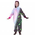 Cloele Unisex Kids Onesie Pajamas Children Animal Onesie Costume Unicorns Cosplay,Kids Flannel Halloween Cosplay Costume/Homewear/Sleepwear(Purple)