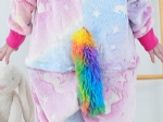 Cloele Unisex Kids Onesie Pajamas Children Animal Onesie Costume Unicorns Cosplay,Kids Flannel Halloween Cosplay Costume/Homewear/Sleepwear(Purple)